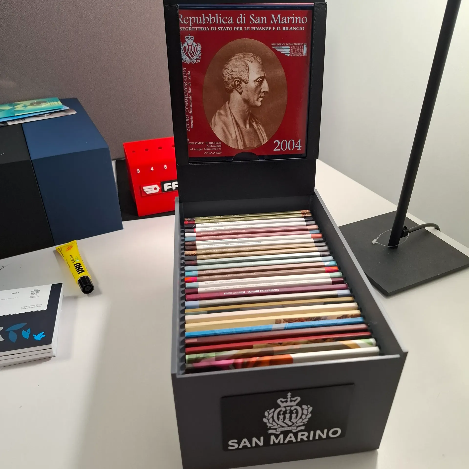 Rangement pour pièces commémoratives 2€ - San Marino