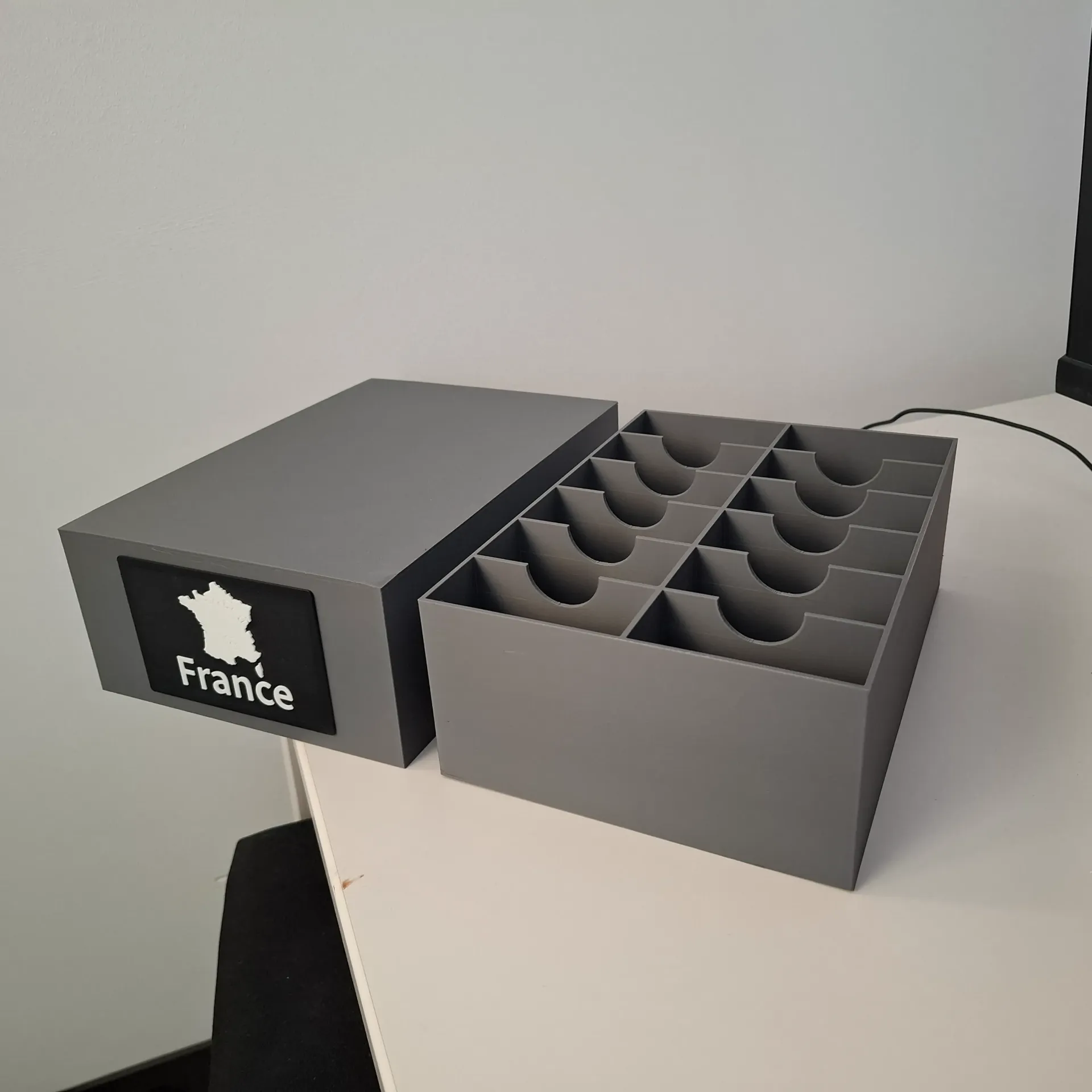 Rangement pour pièces commémoratives 2€ - BE - France - Gris