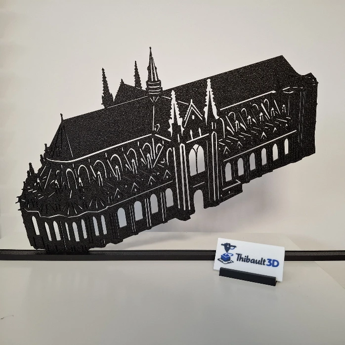 Saint-Waudru - Vue de profil - 33 cm