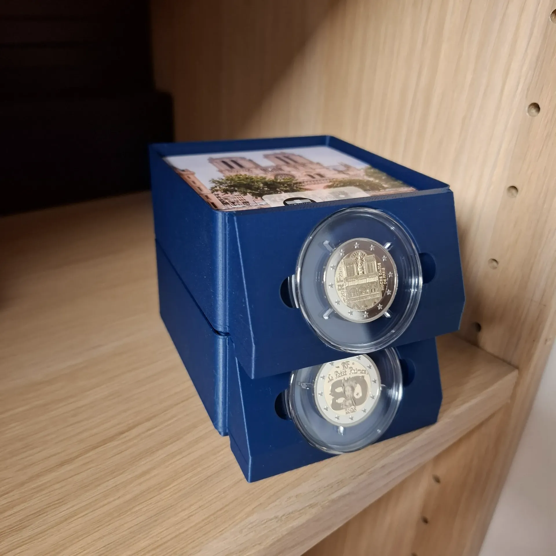 Rangement pour pièces commémoratives 2€ - BE - Empilable