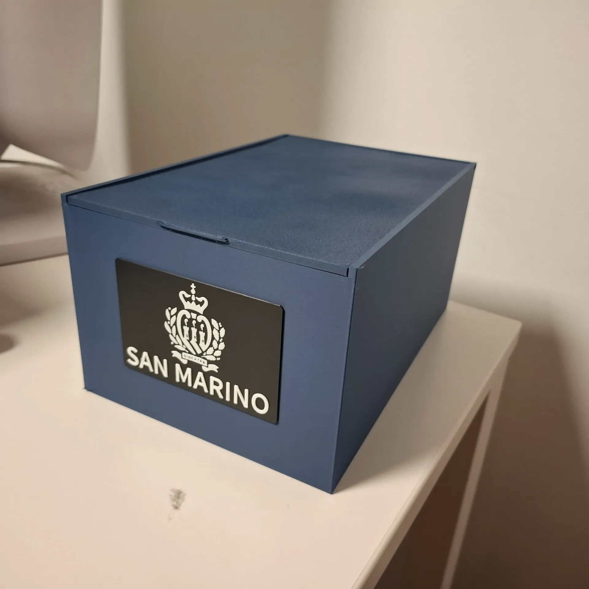Rangement pour pièces commémoratives 2€ - San Marino - Bleu