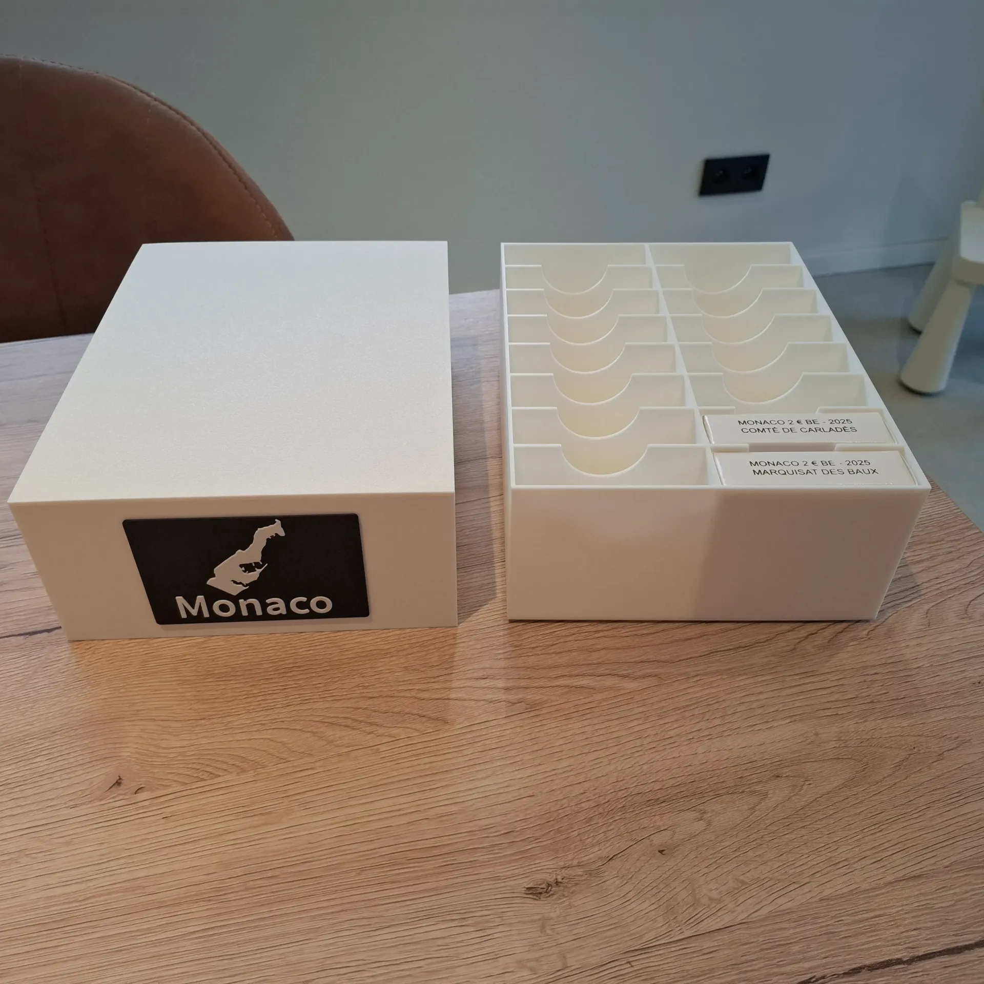 Rangement pour pièces commémoratives 2€ - BE - Monaco